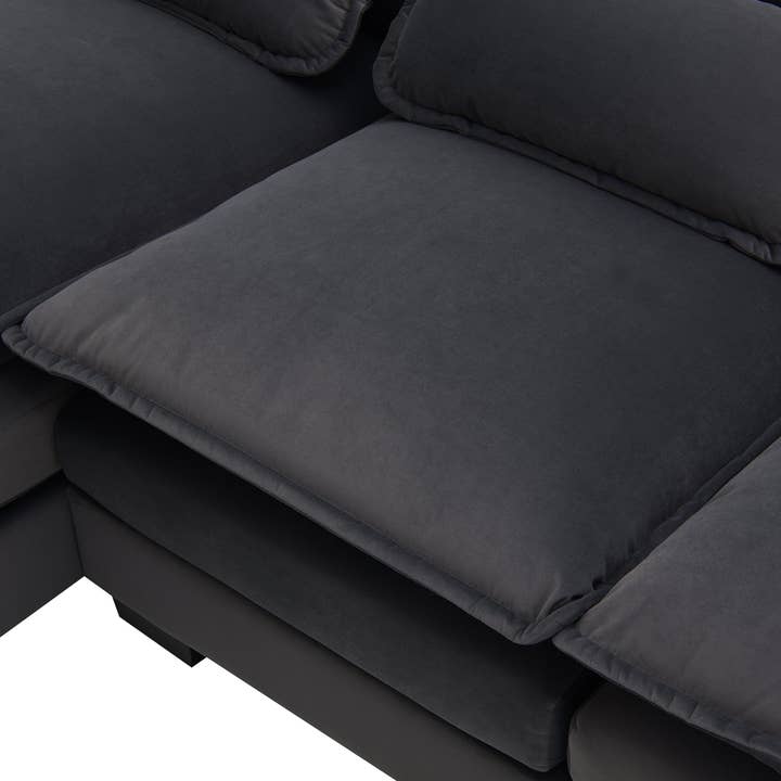 39F Inc. - Wholesale Sofa - 109.8" U-shaped Sectional Sofa with Chaise & Waist Pillows14