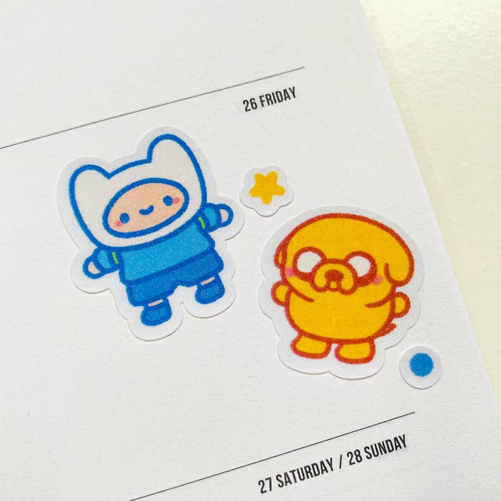 Truffle Arts - Wholesale Sticker - Adventure Time Glitter Sticker Sheet3