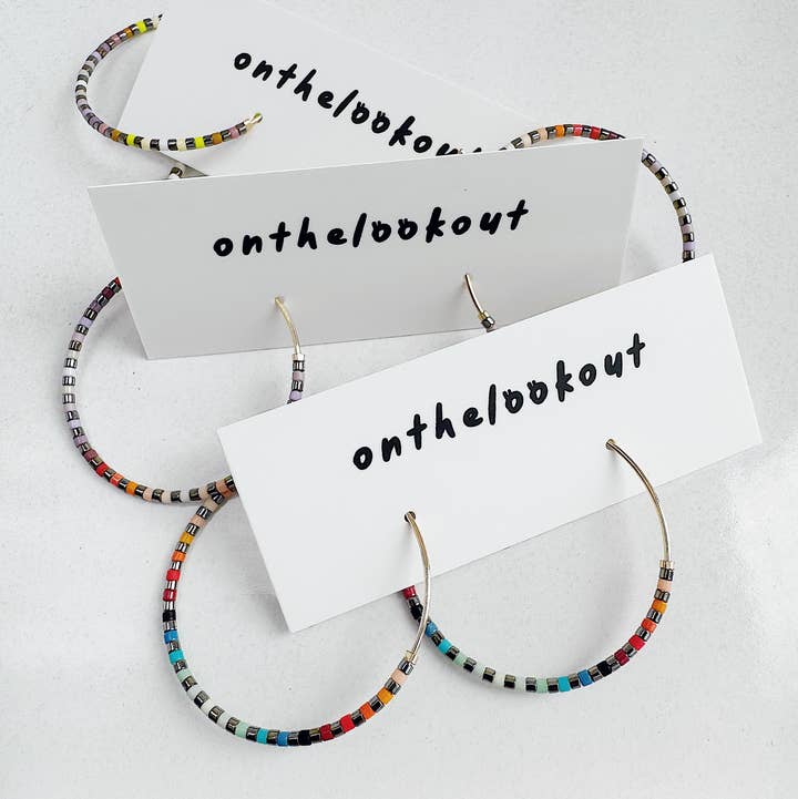 On the Lookout Jewelry - Wholesale Hoop Earrings - Silver SERPENT Hoops - 14K Gold Fill5