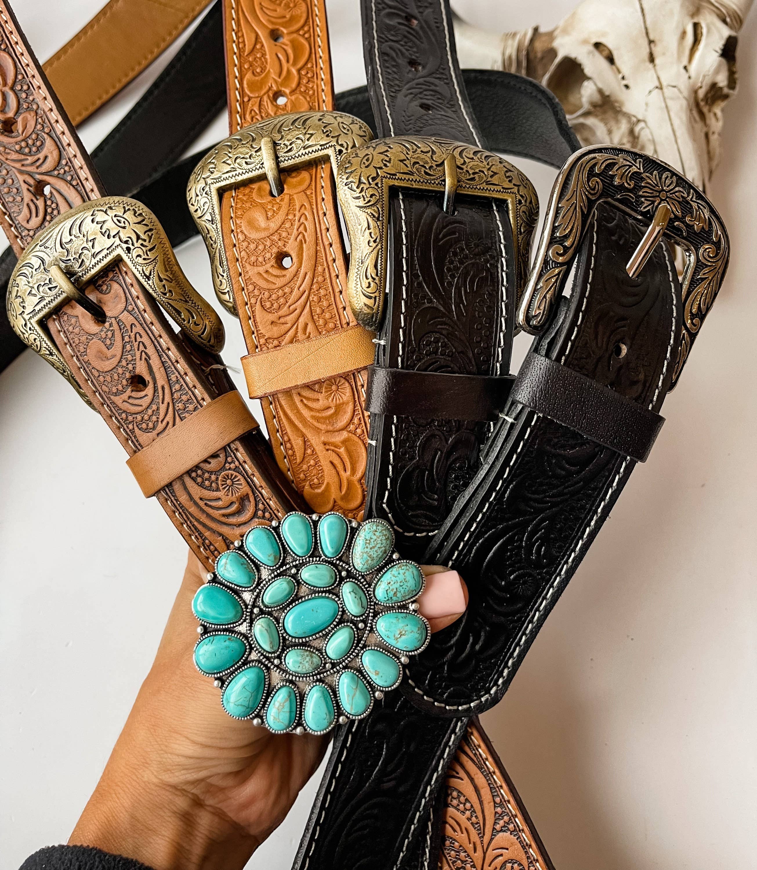 Boho Ranch Shop - Wholesale Bag Strap - Women's - Western Hand Tooled Purse Strap7