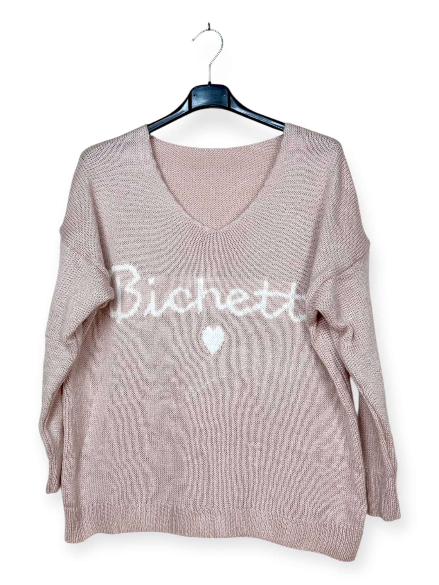 Lucky Nana - Wholesale Knit Sweater - Women's - AH 1066 - Sweater with "Bichette" Inscription16
