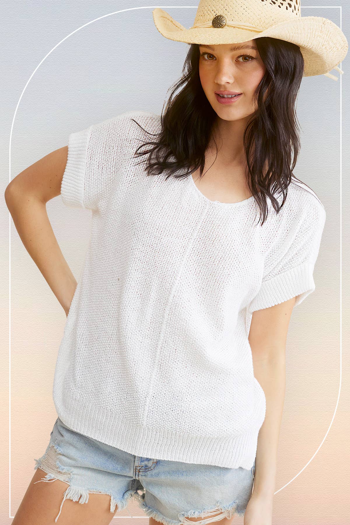 La Miel - Wholesale Knit Sweater - Women's - MCS3580-Soft Lightweight Loose Fit Textured Pullover Sweater27