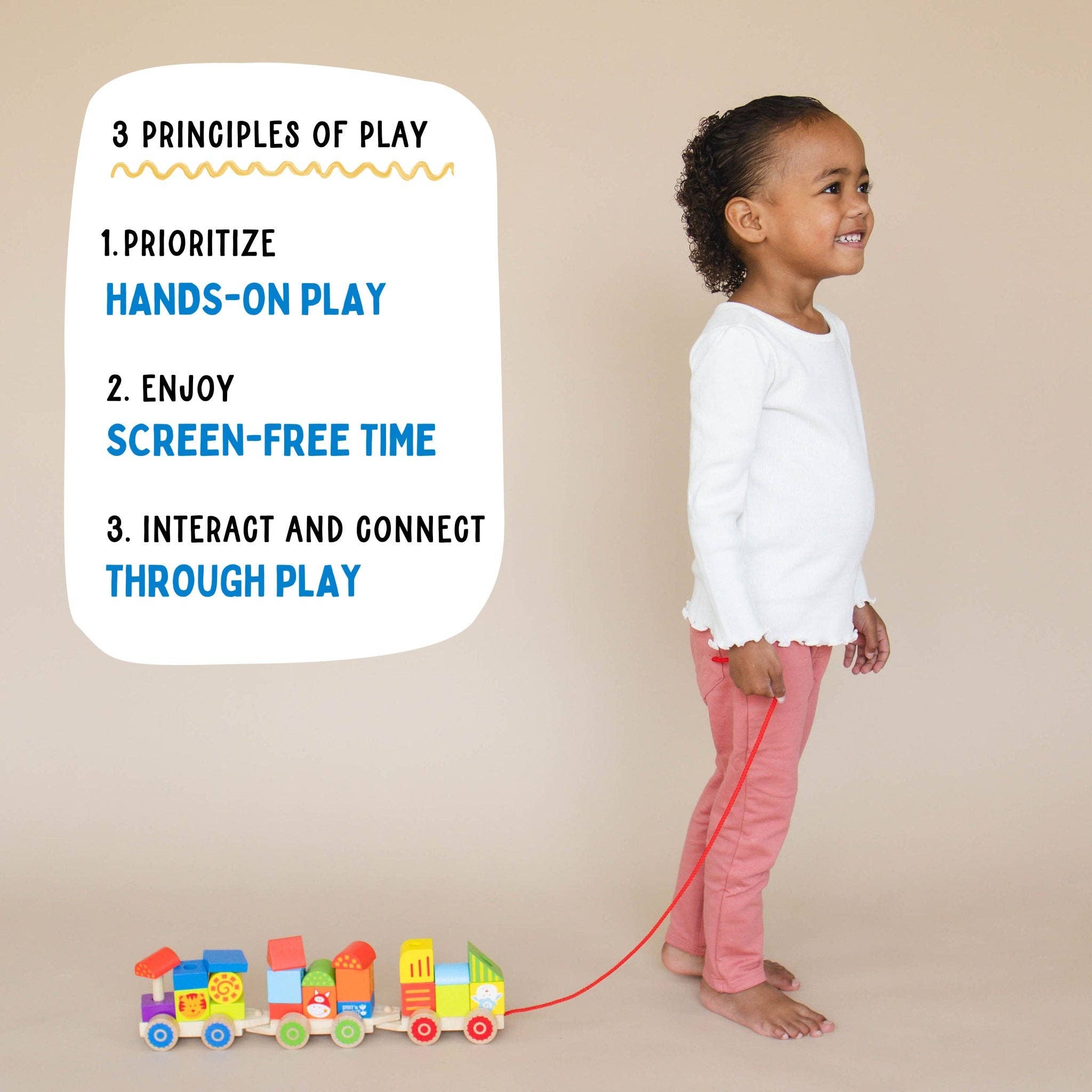 Spirit 'N Sprout - Wholesale Wood Toy - Kids - Farm Wooden Train Set for Kids - Pull Along Stacking Train7