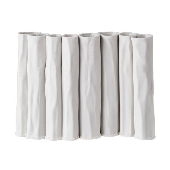 Ceramic Vase White Dia 10.5" for wholesale on Faire0