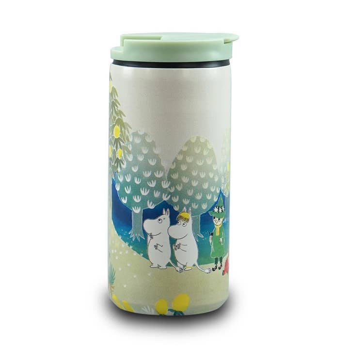 Rejsekrus i metal (350 ml) - Moomin (Skov) for engroshandel hos Half Moon Bay