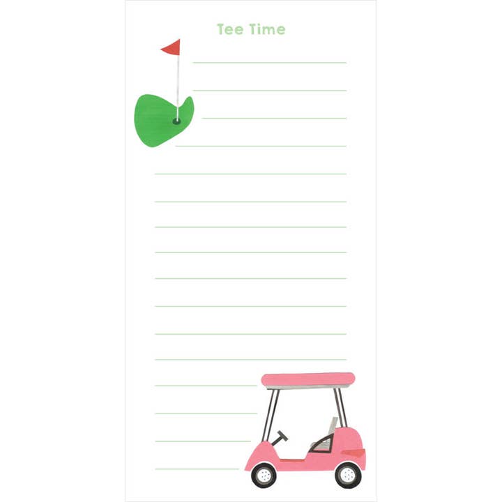 Bloc-notes de voiturette de golf – L'essentiel amusant et fonctionnel pour les amateurs de golf pour la vente par Lilybart LLC