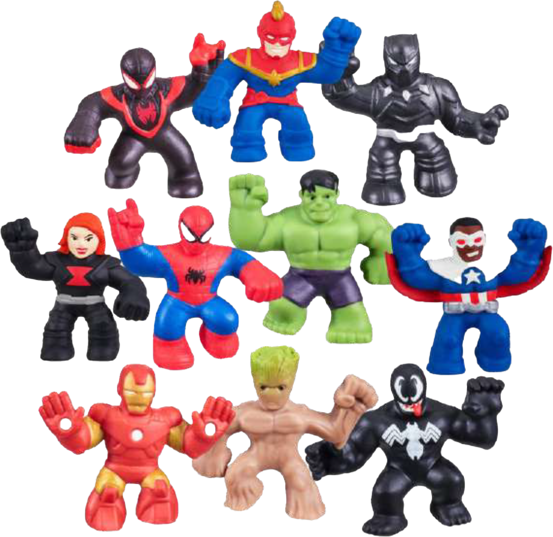 ET Products - Wholesale Squishy Toy - Kids & Baby - Marvel Goo Jit Zu Stretch & Squish Figures 12-Unit Display2