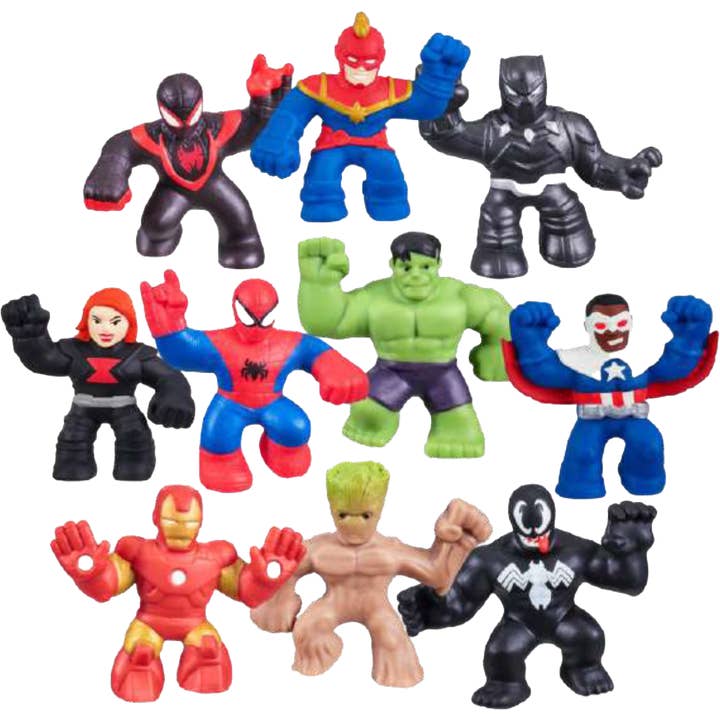 ET Products - Wholesale Squishy Toy - Kids & Baby - Marvel Goo Jit Zu Stretch & Squish Figures 12-Unit Display2