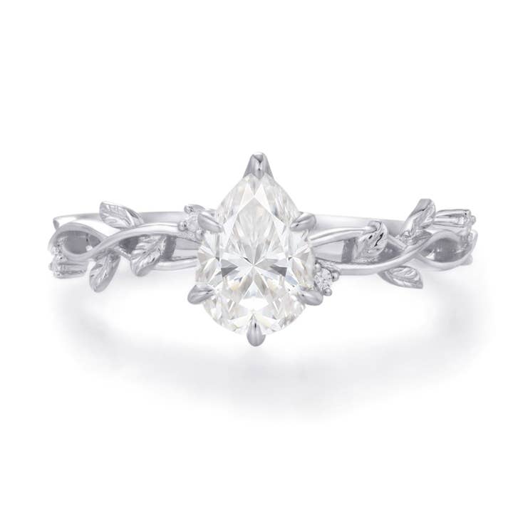 Everlasting Pear Moissanite Ring© for wholesale by Azura Jewelry