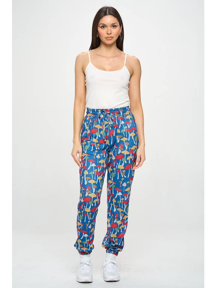 SM WARDROBE - Wholesale Pants - Women's - COLORFUL MUSHROOM TUNIC PANTS