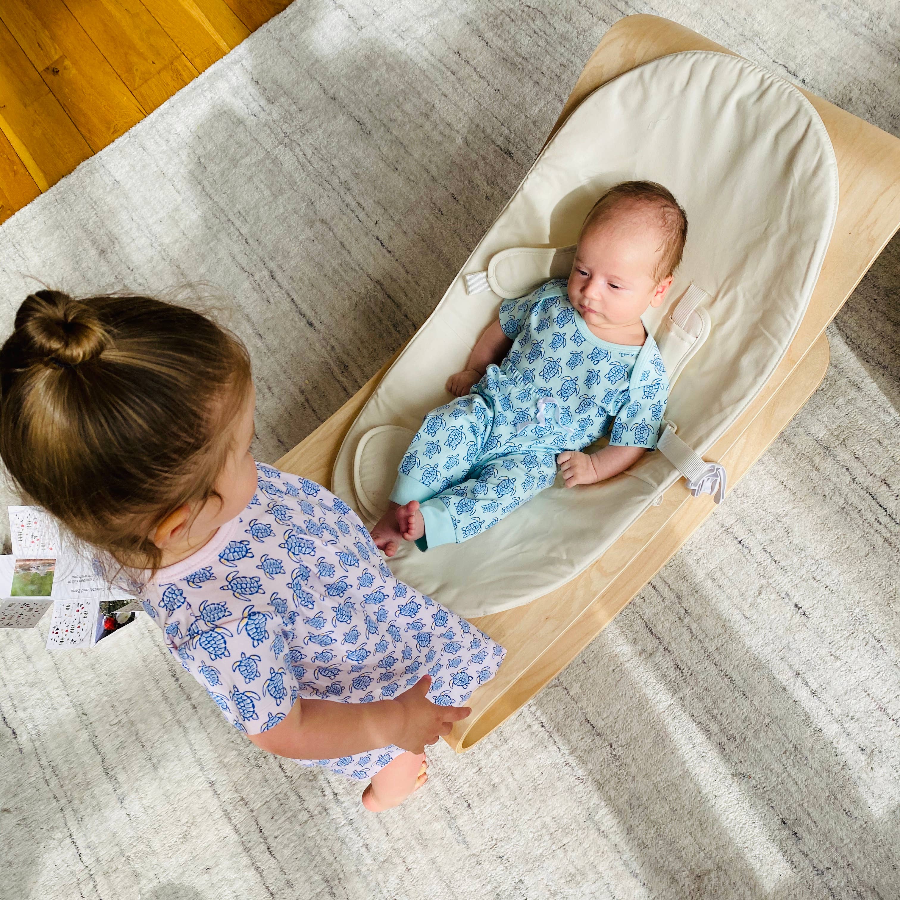 Pineapple Sunshine - Wholesale Bodysuit (Non-Footed) - Baby - Blue Sea Turtle Short Sleeve Onesie5