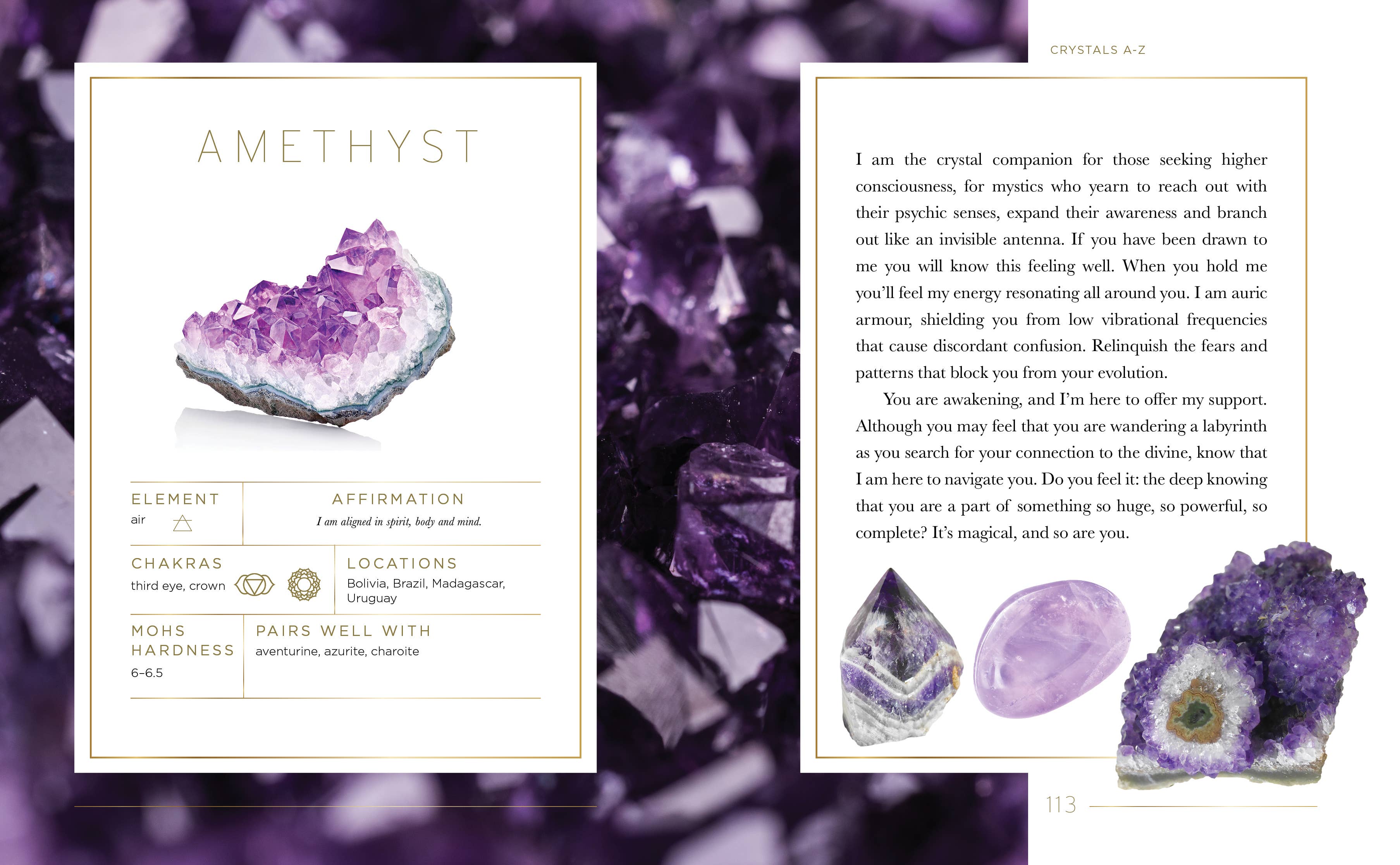 ROCKPOOL PUBLISHING - Wholesale Body, Mind & Spirit - Crystal Companions: An A-Z Guide (Hardcover, Full Color)5