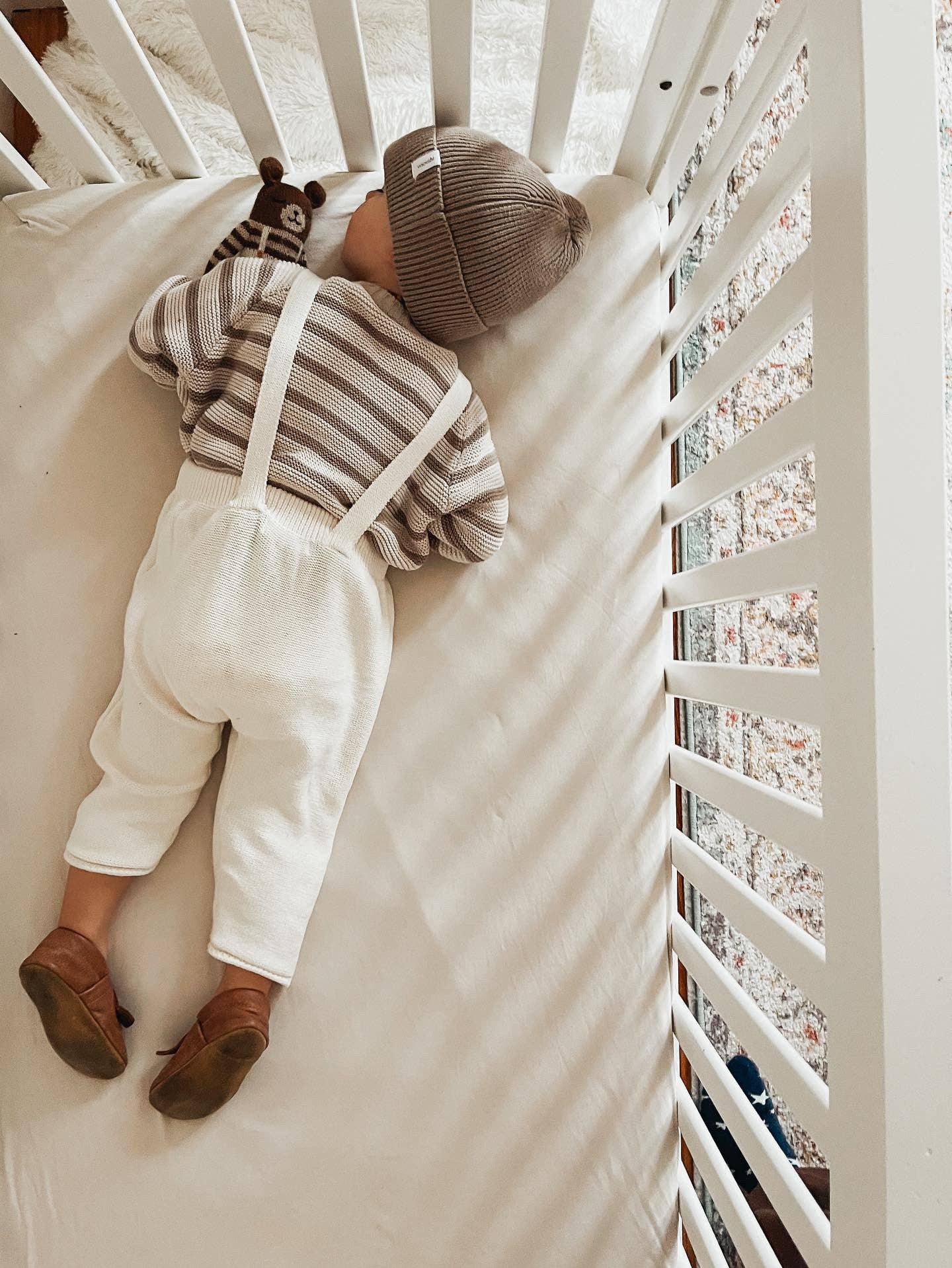 Yooushi - Wholesale Overalls - Baby - Cloud Cream Knit Suspender Pants5