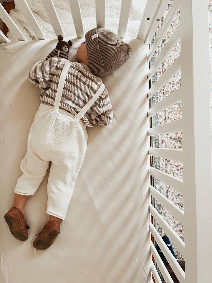 Yooushi - Wholesale Overalls - Baby - Cloud Cream Knit Suspender Pants5