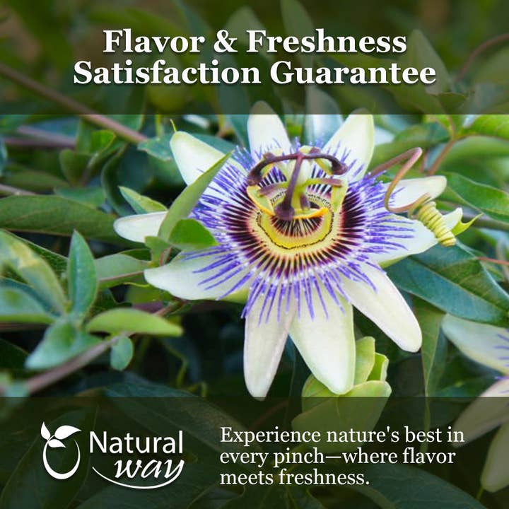 Organic Way LLC – wholesale Loose tea – Natural Dried Passion Flower Cut & Sifted (Passiflora incarnata) - Herbal Tea | Pure, Vegan, Non-GMO & Gluten Free | Resealable Bag | 100% Raw from Albania3