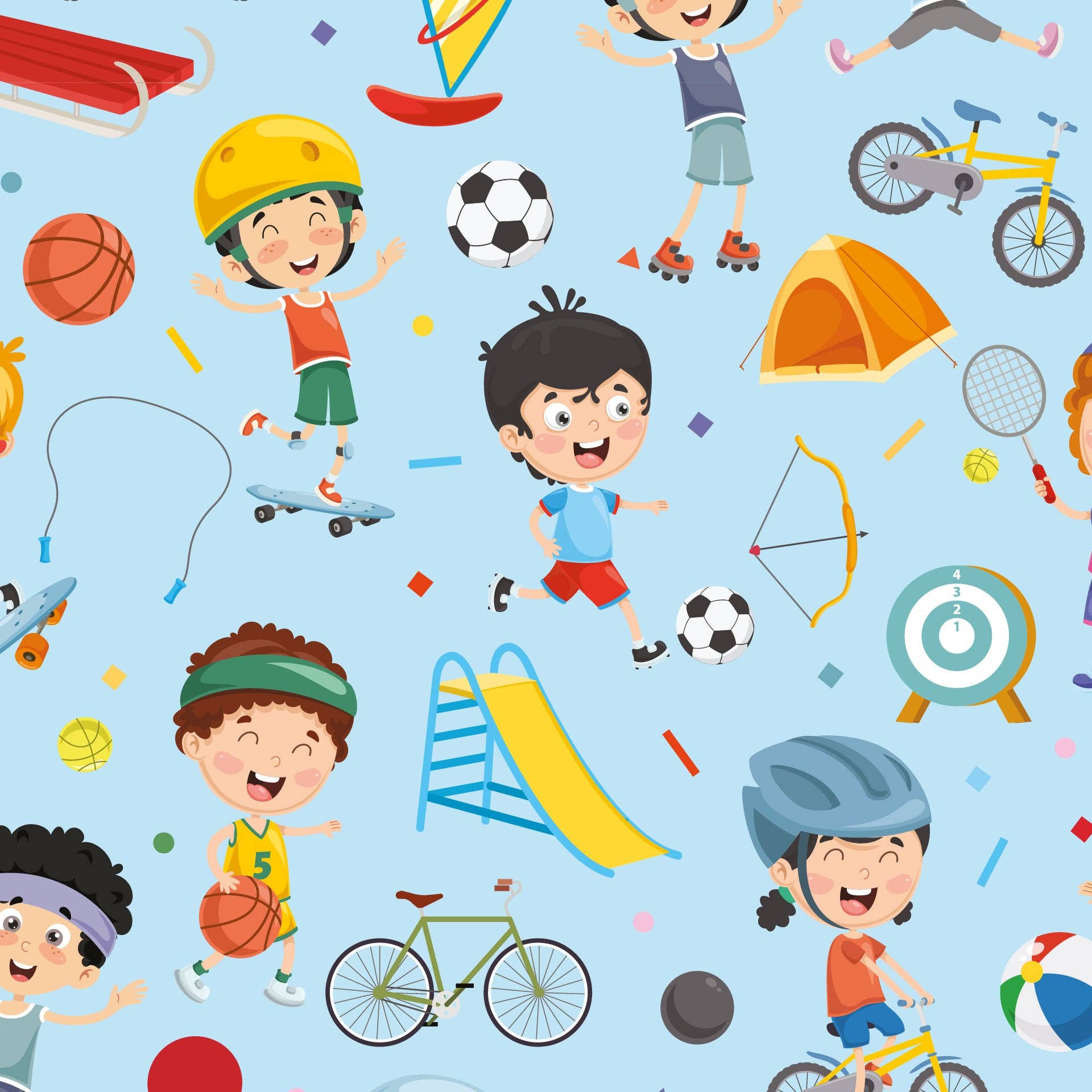 ambar: – wholesale Flat wrap – Ream of 25 Sheets of Children's Playground Paper C10/2870