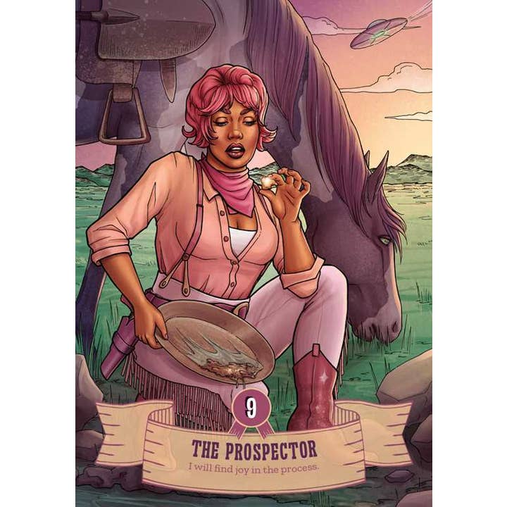 Simon & Schuster - Wholesale Tarot Cards - Cowgirls and Aliens Oracle by Ellie Grant5
