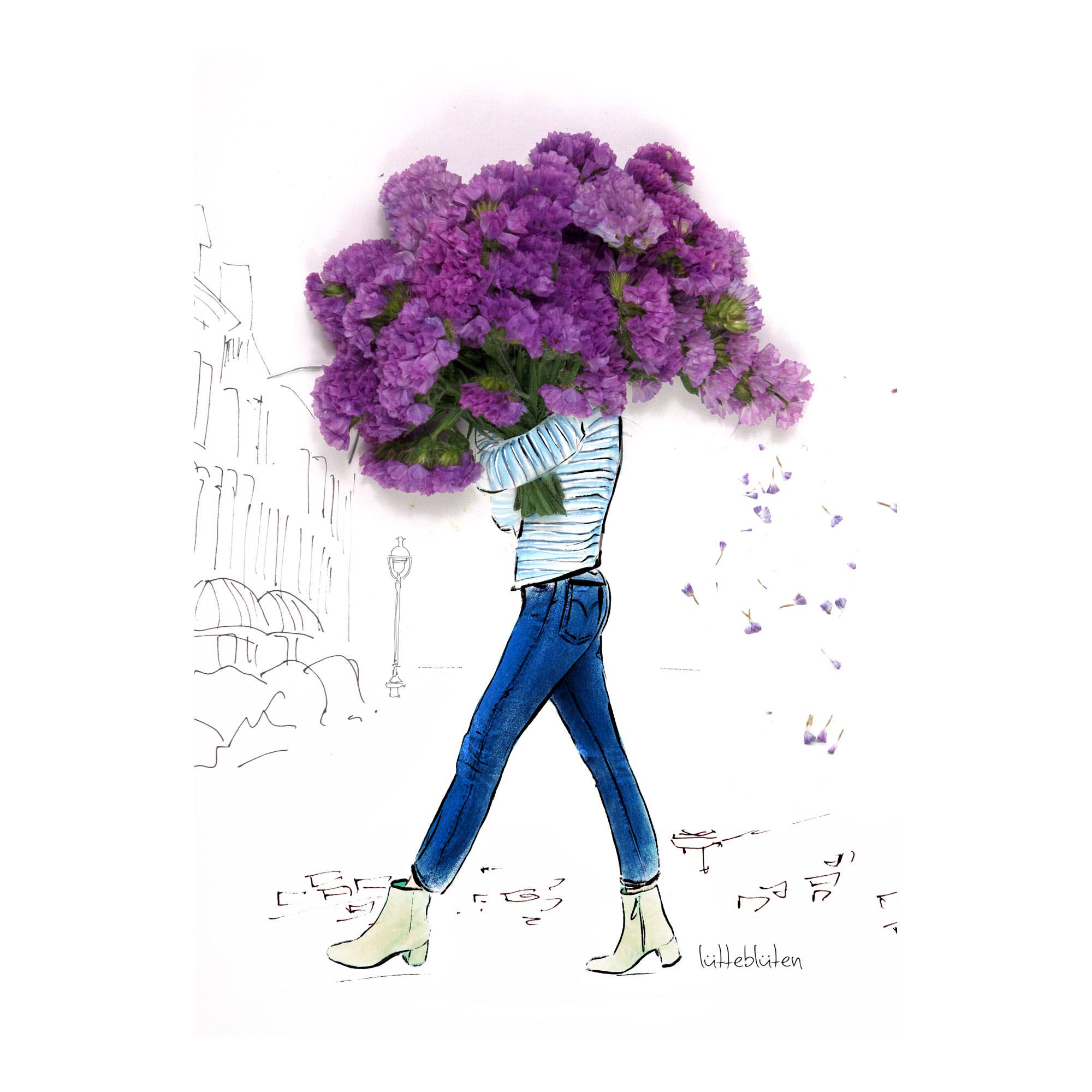 Lütteblüten - Wholesale Everyday Greeting Card - Blumen für Dich - Card with Envelope1