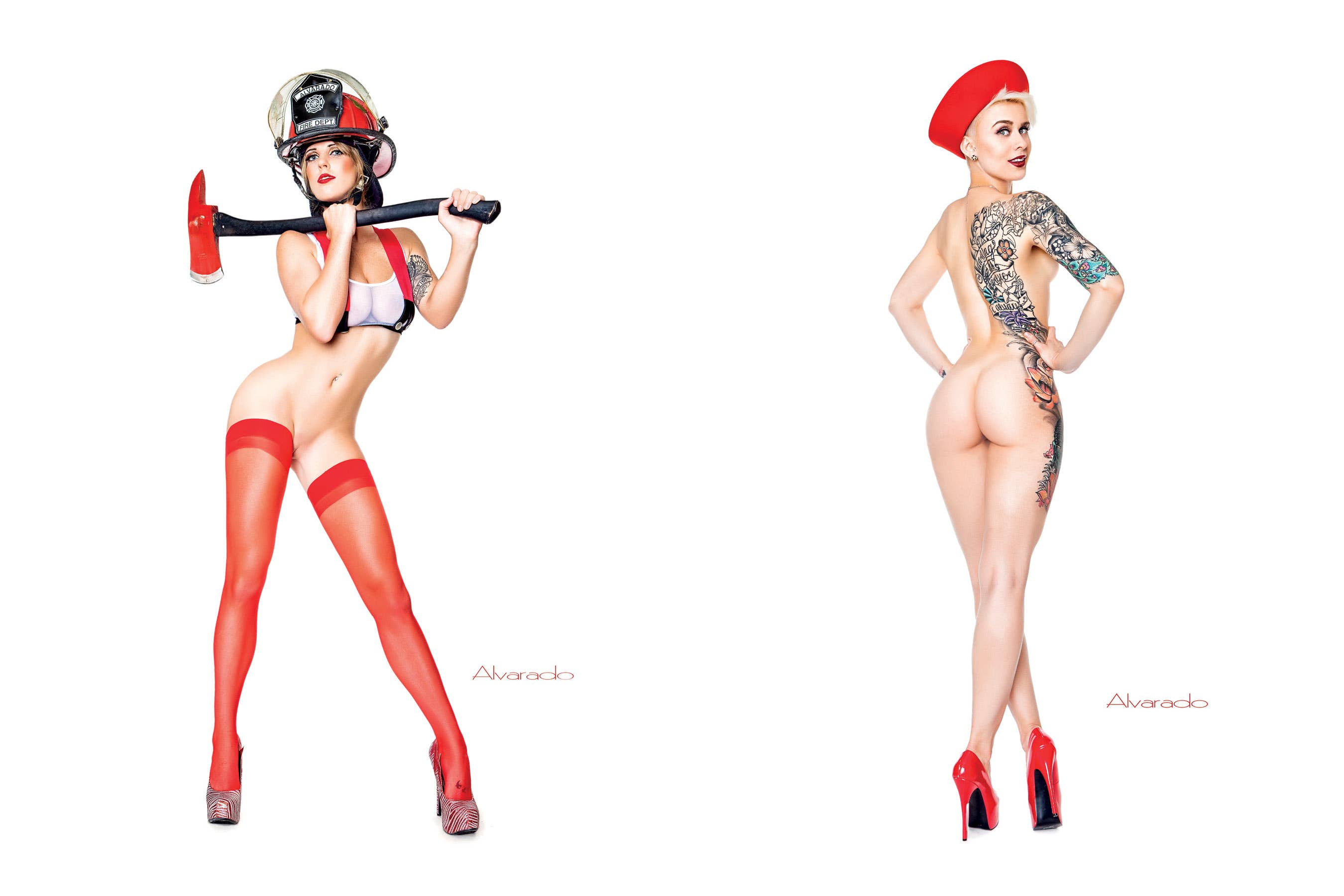 Schiffer Publishing - Venta al por mayor Display Book - Desnudos pin-up de Alvarado, 2ª edición5