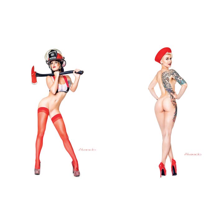 Schiffer Publishing - Venta al por mayor Display Book - Desnudos pin-up de Alvarado, 2ª edición5