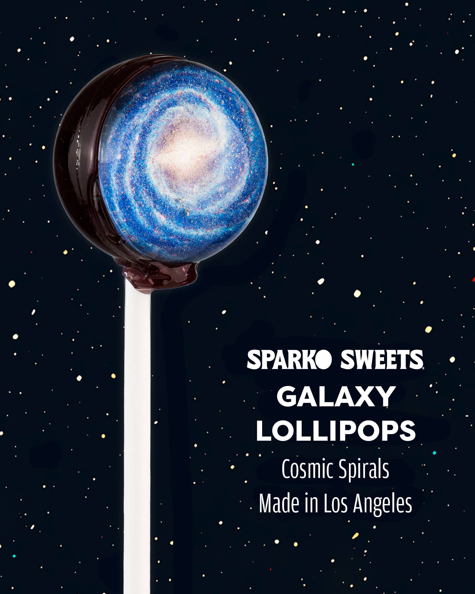 Sparko Sweets - Wholesale Lollipop - Galaxy Lollipops Spiral Designs1