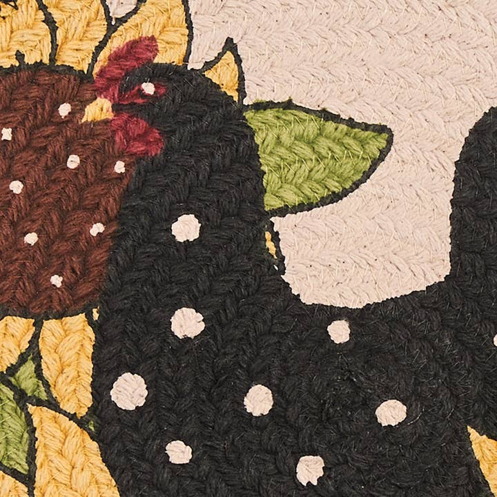 Park Designs - Wholesale Placemat - Henny Penny Printed Braided Placemat 15" Dia2