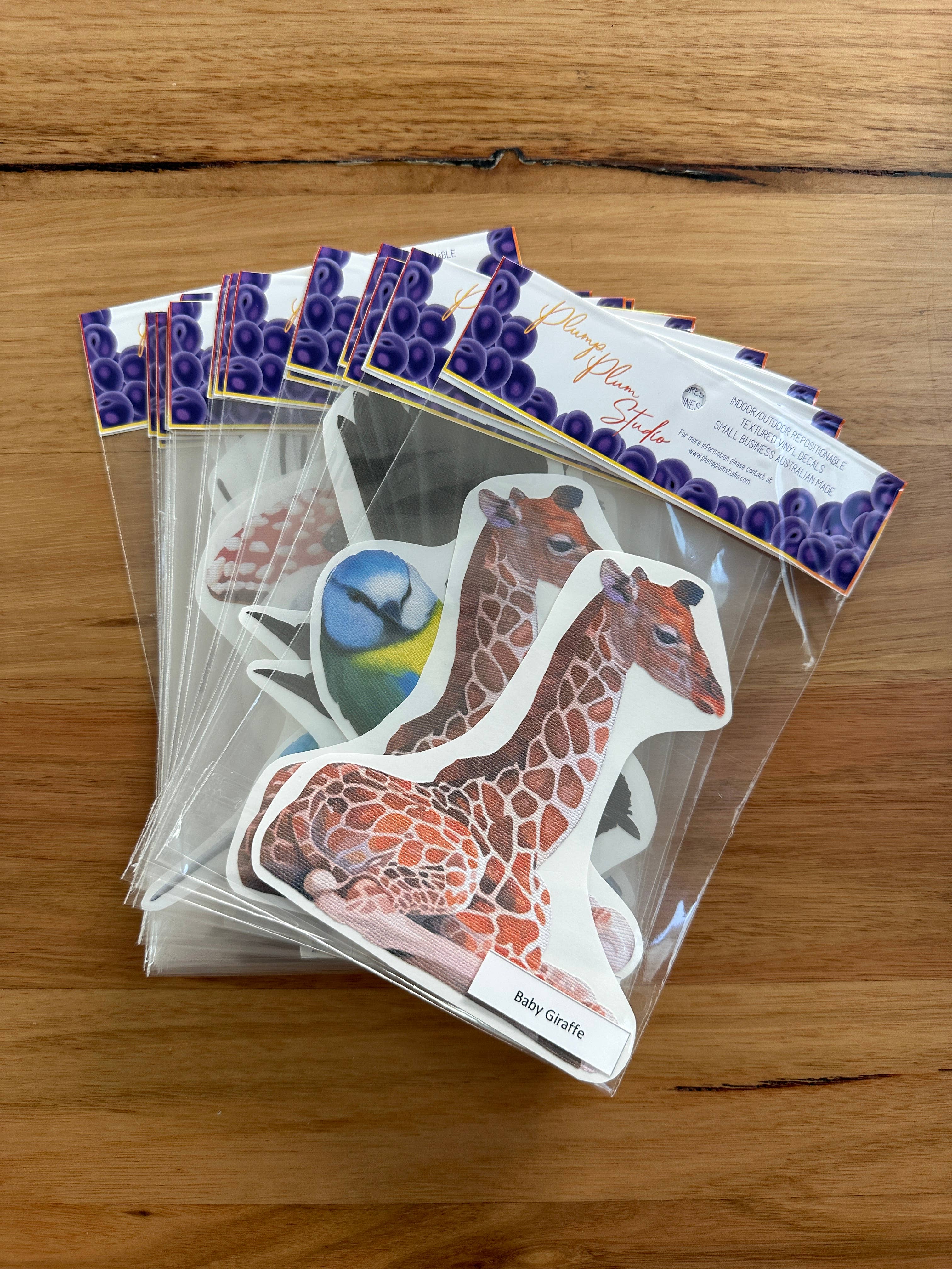 Plump Plum Studio - Wholesale Sticker - Superb fairy blue wren love pair decal, Fairy wrens sticker6