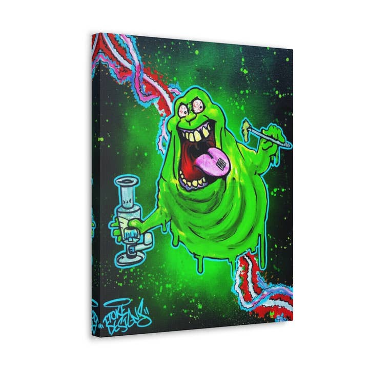 Amped Artwork – Engroshandel Kunsttryk – Ghost busters slankere lærredstryk