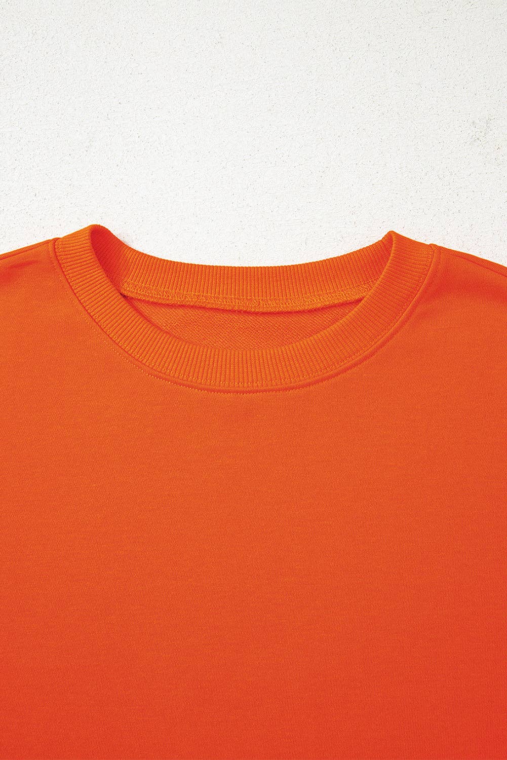 Orange Varsity Striped Detail Drop Shoulder Oversized Sweatshirt for wholesale on Faire3