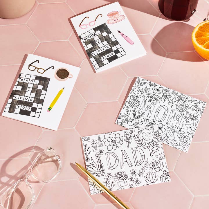 Forage Paper Co. – Engroshandel Farsdagskort – Far krydsogtværskort, Fars dag-kort, Far Fødselsdag Card1