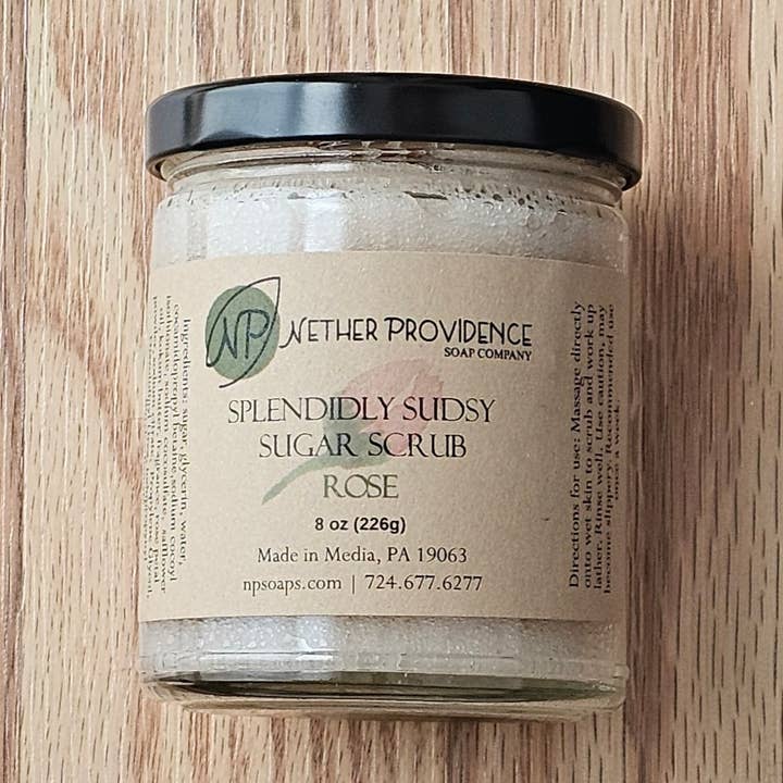 Heerlijk Sudsy Sugar Scrubs voor wholesale door Nether Providence Soap Company