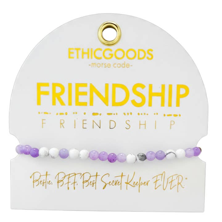 ETHICGOODS - Wholesale Beaded Bracelet - Morse Code Bracelet | FRIENDSHIP14