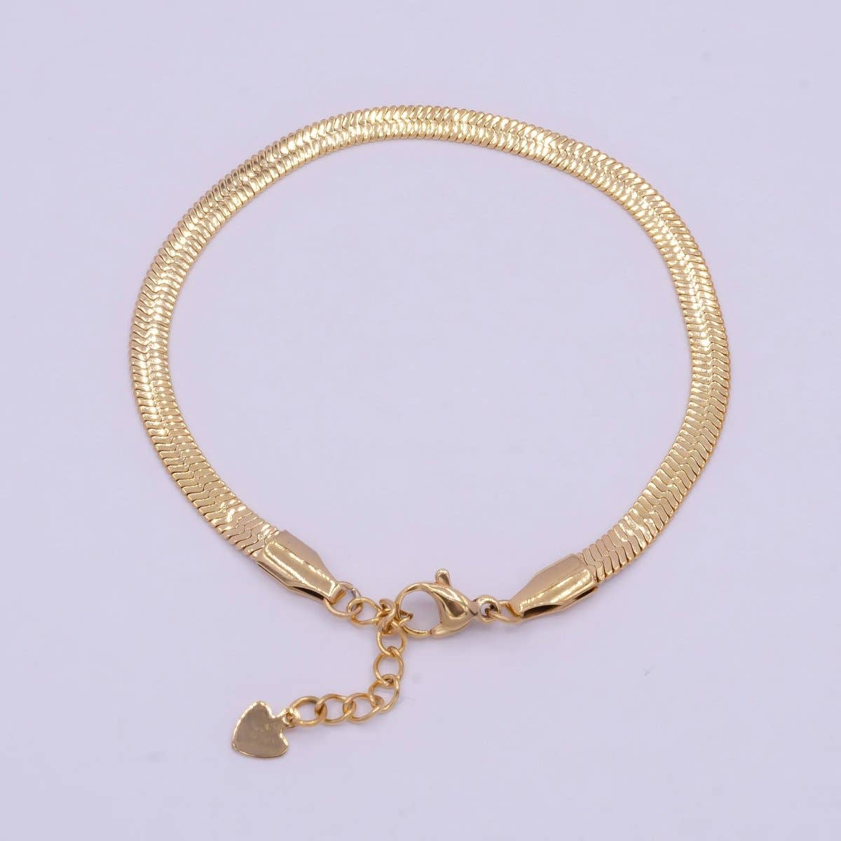 Aim Eternal - Wholesale Link & Chain Bracelet - Gold 3mm 4mm 5mm Herringbone Snake Chain Bracelet For Wholesale Bracelet Jewelry Making Supply | WA-924 WA-925 WA-9262