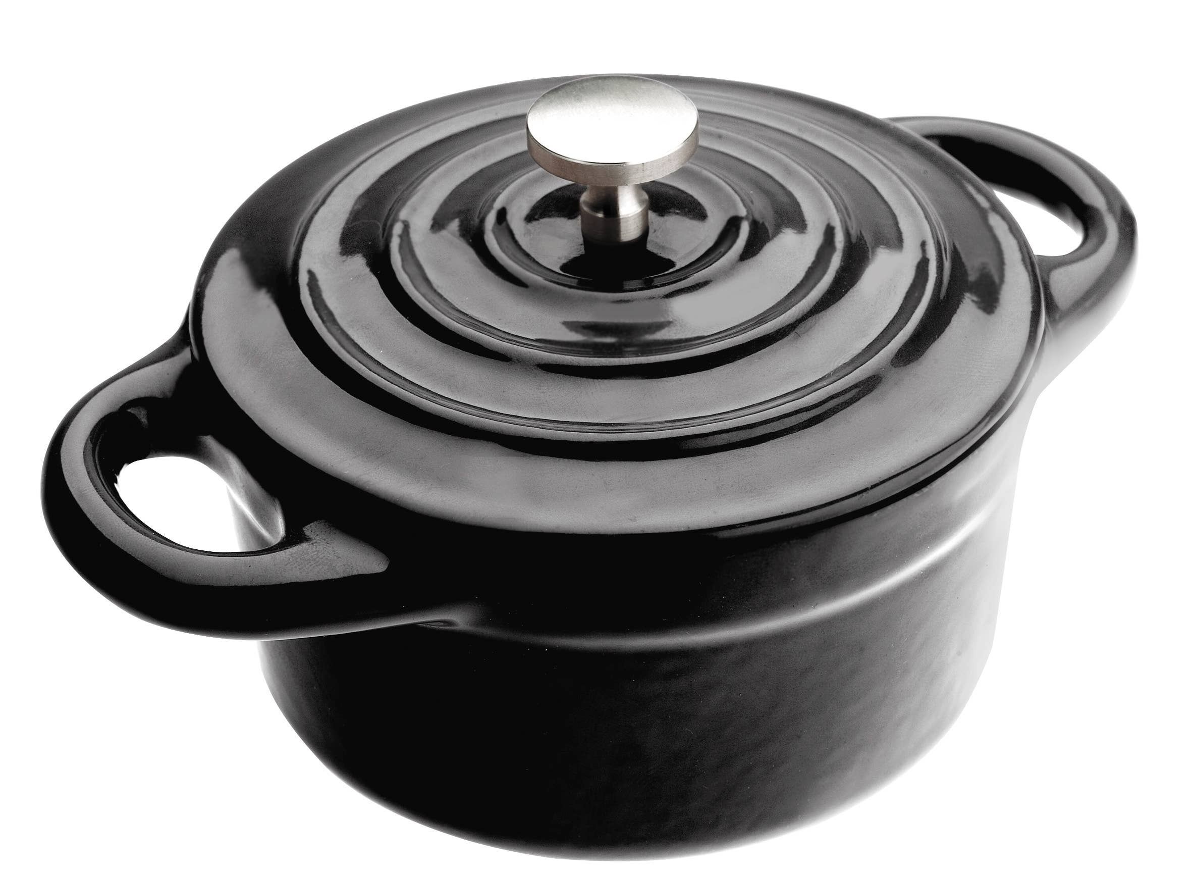 Ibili - Wholesale Cooking Pot - IBILI - Black Round Mini Cocotte 10X4.50 Cm0