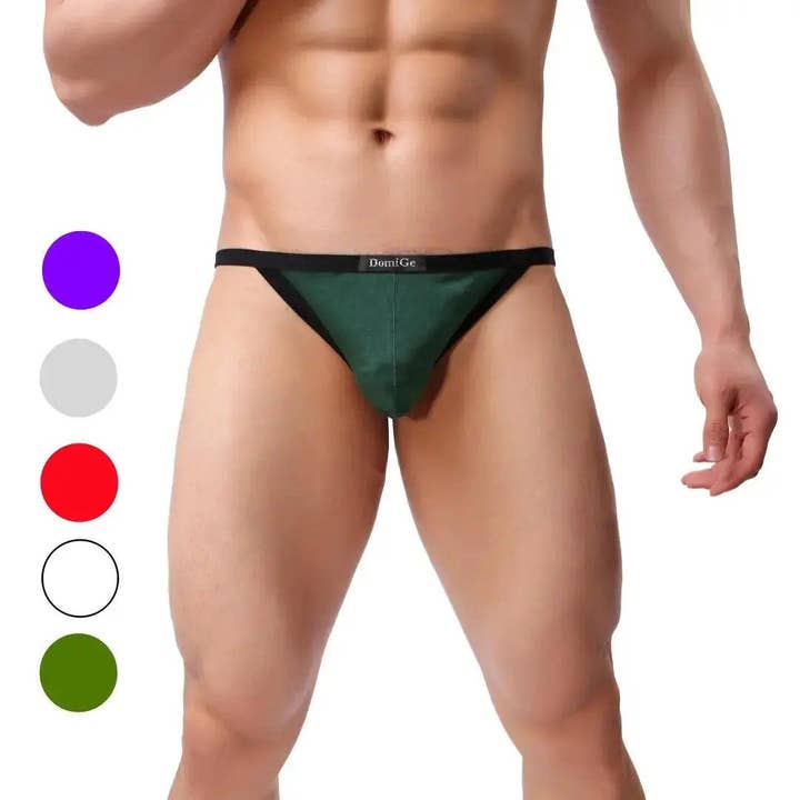 Tanga de algodón de talle bajo para hombre con espalda en T: máxima comodidad y durabilidad con espalda en T para hombre para venta al por mayor de DomiGe
