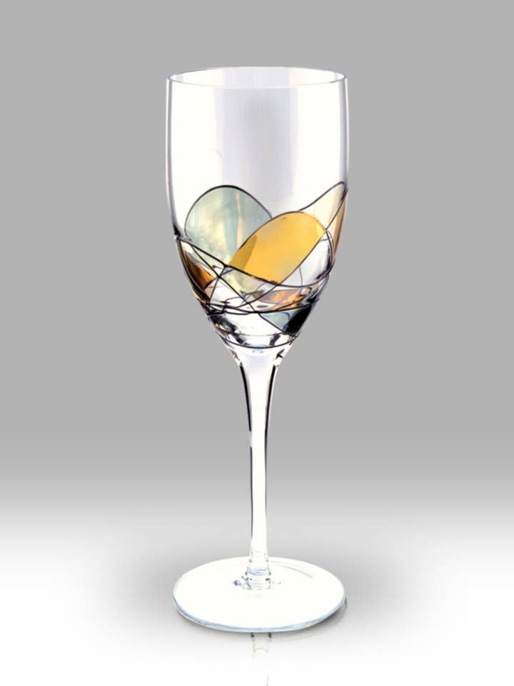 Guldmosaik - 24 cm Vinpar för wholesale av Nobile Glassware Ltd.