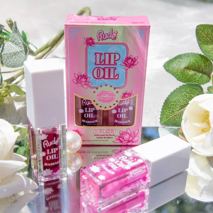 Rude Cosmetics - Wholesale Lip-gloss - Lip Oil Massage Duo