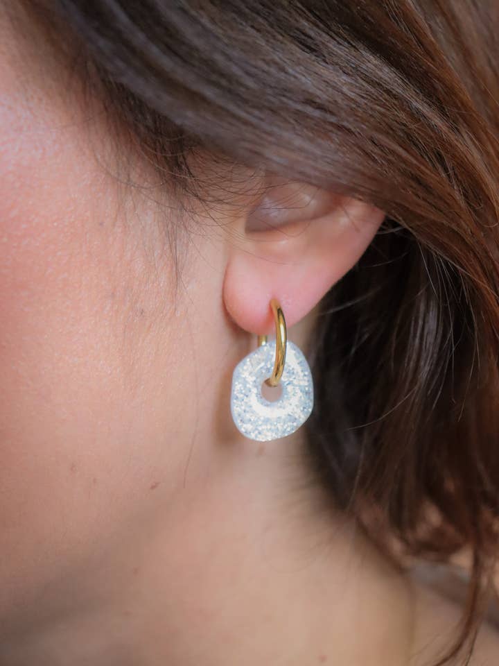 Austauschbare Kreolen Himmlischer Schnee für den Großhandel von CG Home