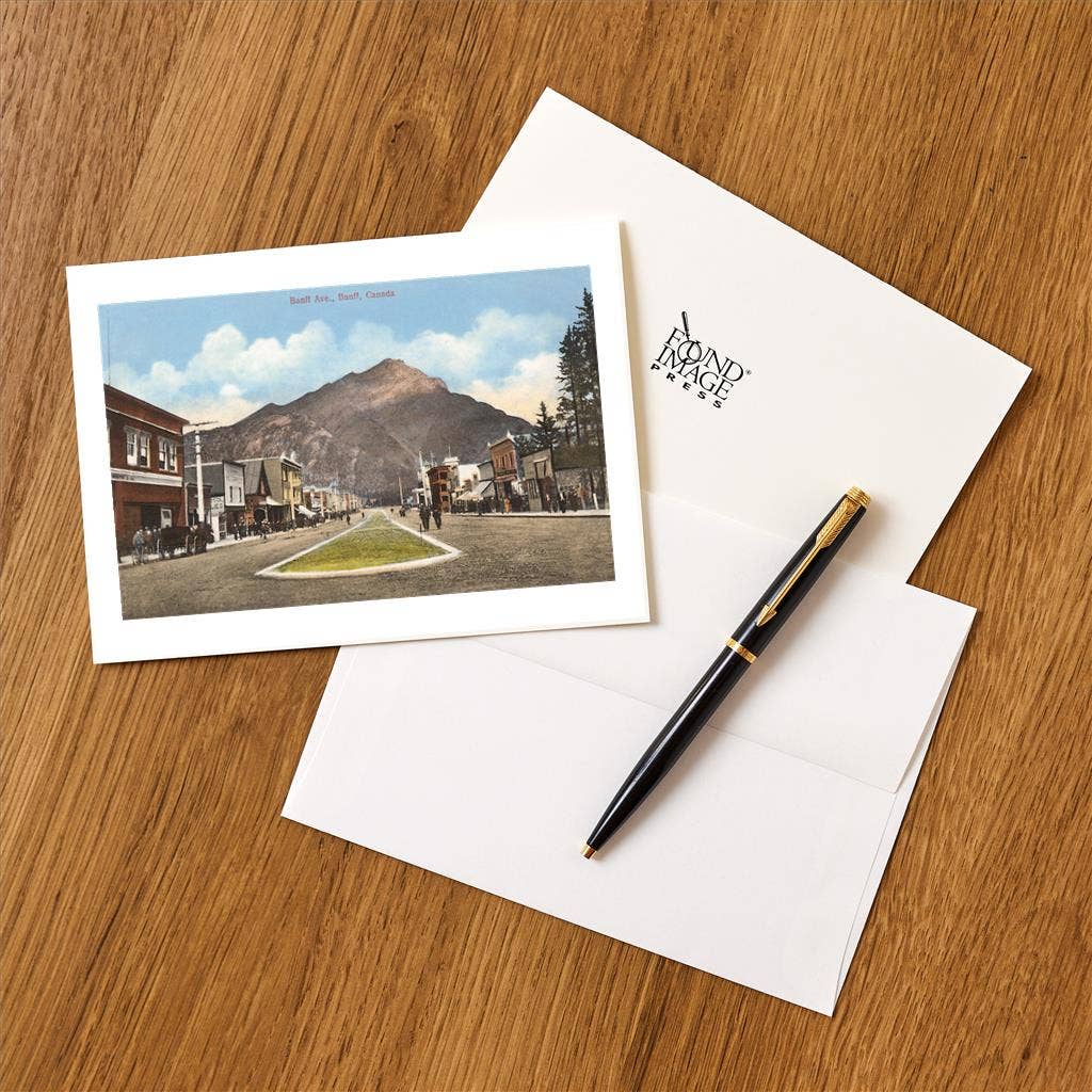 Found Image Press - Wholesale Stationery/Notecard Set - Greeting Card CN-278 Banff Avenue, Alberta1