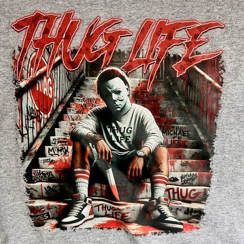 Michael Myers thug life tee shirts for wholesale by GenXApparel