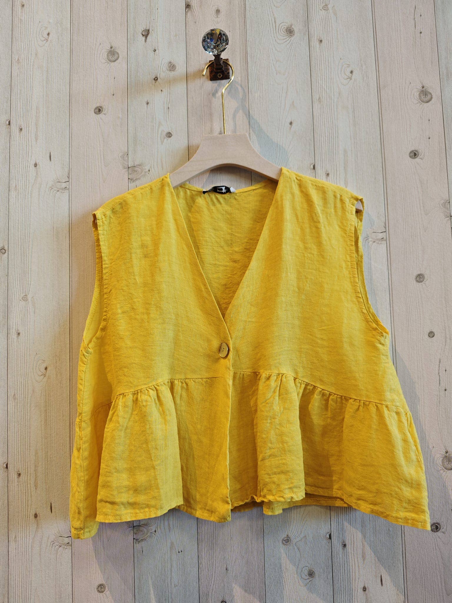 Linen & More - Wholesale Blouse - Women's - REF 12182 SLEEVELESS BLOUSE 100% LINEN6