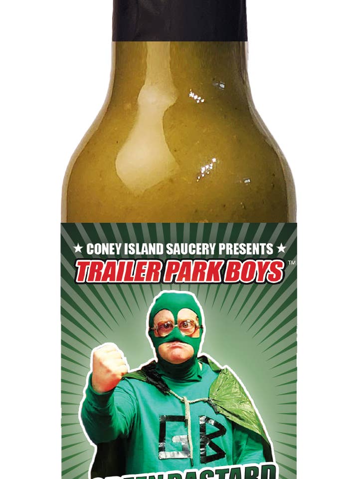Trailer Park Boys - Green Bastard Hot Sauce - USA for wholesale by Coney Island Saucery