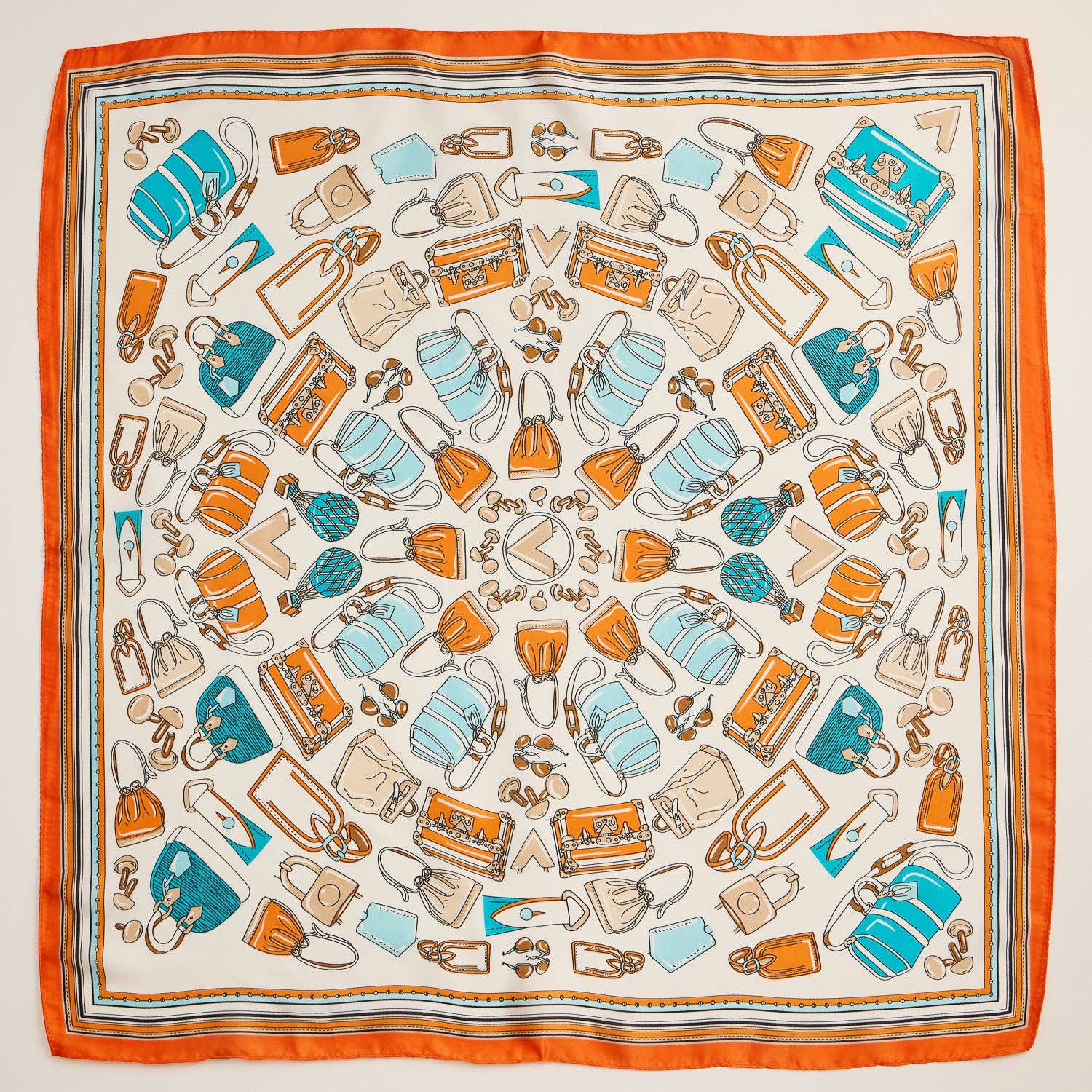 Frem - Wholesale Scarf - Women's - Chic Fashion-Inspired Square Silk Texture Scarf6