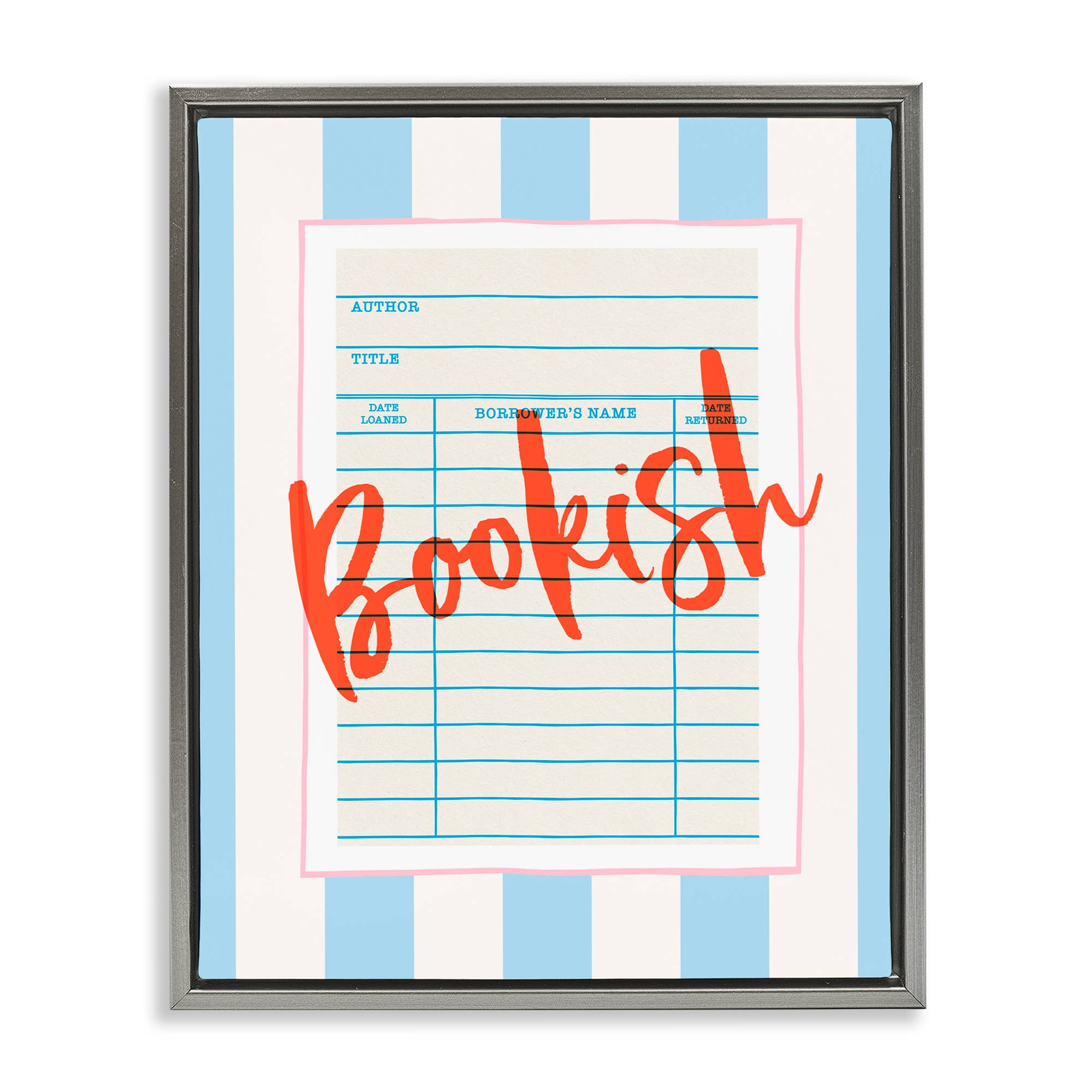 Stupell Industries - Wholesale Wall Sign - Bookish Library Card - Framed Wall Art25