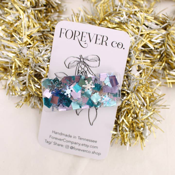 Frozen Snowflake haarspeldje/vakantie/kerst/winter voor wholesale door Forever Company