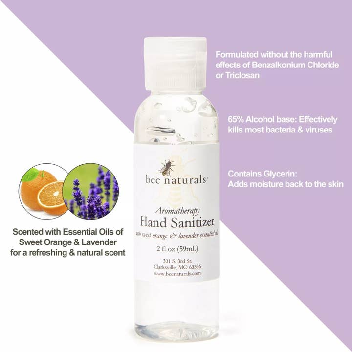 Bee Naturals - Wholesale Hand Sanitizer - Aromatherapy Hand Sanitizer1