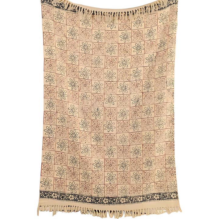 Urbane Hide Beige Plaid – Sofa Throw Floral 130×180 cm for wholesale by Urbane Hide