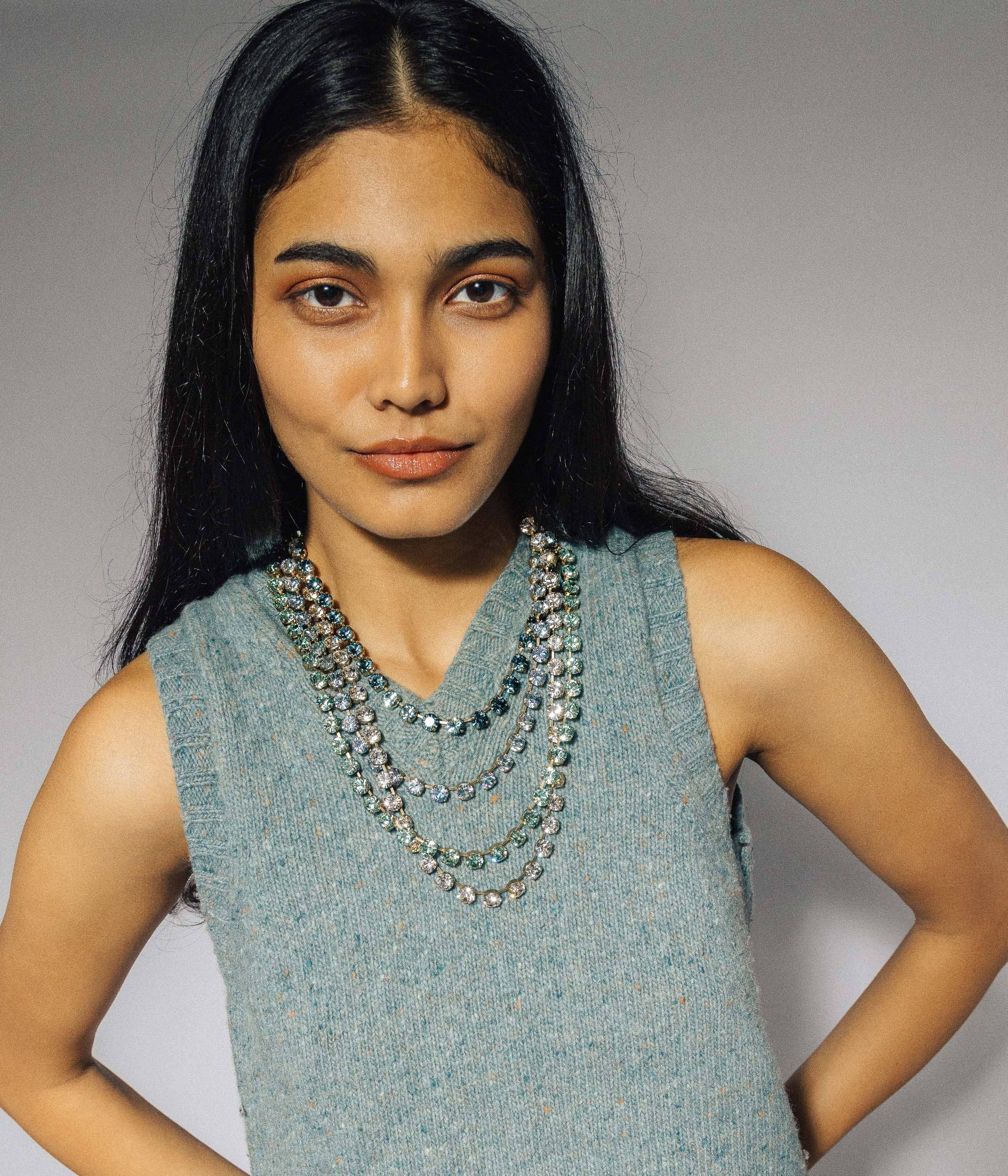 Crystal Arista Schiebekette in Kristall für den Großhandel auf Faire1