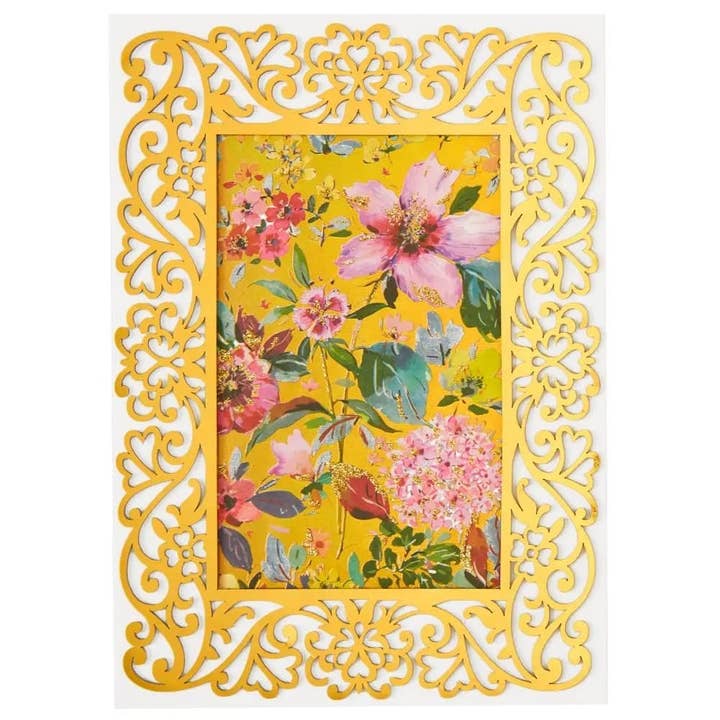 NIQUEA.D – wholesale Birthday card – Laser Boarder Growing Flower Collection Birthday Card