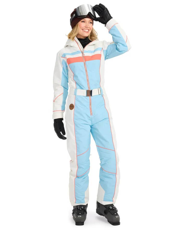 Minty Fresh Snow Suit - Women's Pastel Colorblock Ski Suit for wholesale by Tipsy Elves